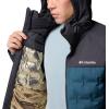 imageColumbia mens Grand Trek III Down Hooded JacketEverblueShark
