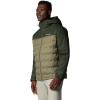 imageColumbia mens Grand Trek III Down Hooded JacketStone GreenGreenscape