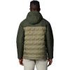 imageColumbia mens Grand Trek III Down Hooded JacketStone GreenGreenscape