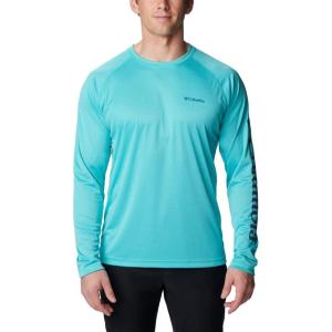 imageColumbia Mens Fork Stream Long Sleeve ShirtBright Aqua Heather