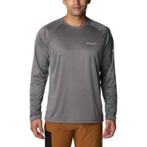 imageColumbia Mens Fork Stream Long Sleeve ShirtCharcoal HeatherCool Grey Logo