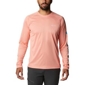 imageColumbia Mens Fork Stream Long Sleeve ShirtCoral Reef Heather