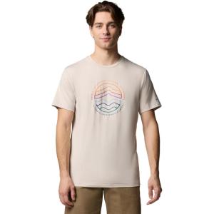 imageColumbia Mens Kwick Hike Graphic Short Sleeve TeeDark Stone HeatherPeaked Lifestyle