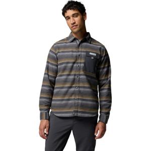 imageColumbia Mens PFG Uncharted Over ShirtShark Twilights Stripe
