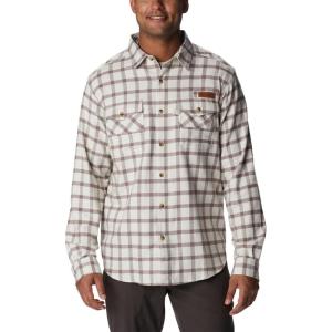 imageColumbia Mens Roughtail Stretch Flannel Long SleeveChalk Duck Blind Gingham