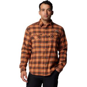 imageColumbia Mens Roughtail Stretch Flannel Long SleeveCordovan Ombre Tartan