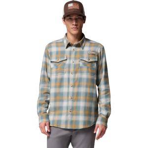 imageColumbia Mens Roughtail Stretch Flannel Long SleevePond Tracking Check