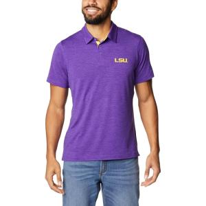 imageColumbia Mens Tech Trail PoloLsu  Vivid Purple