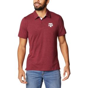 imageColumbia Mens Tech Trail PoloTam  Deep Maroon