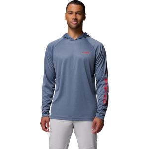 imageColumbia Mens Terminal Tackle HoodieCarbon HeatherRed Spark Logo