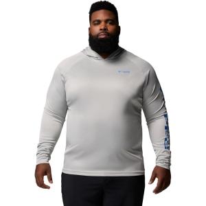 imageColumbia Mens Terminal Tackle HoodieCool Grey HeatherVivid Blue Logo