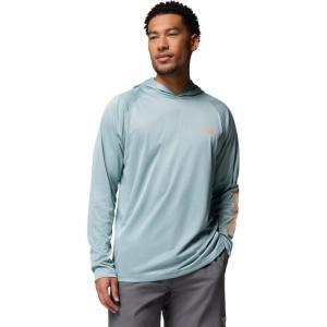 imageColumbia Mens Terminal Tackle HoodieCrushed Blue HeatherBright Nectar Logo