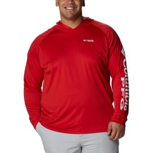 imageColumbia Mens Terminal Tackle HoodieRed SparkWhite Logo