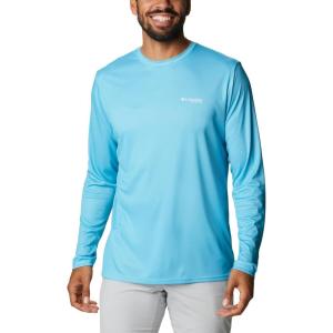 imageColumbia Mens Terminal Tackle PFG Fish Flag Long Sleeve Shirt DiscontinuedAtollBlue Macaw