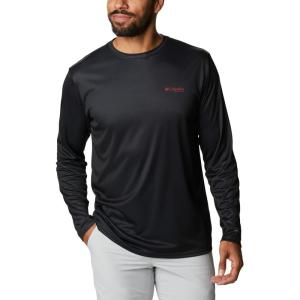 imageColumbia Mens Terminal Tackle PFG Fish Flag Long Sleeve Shirt DiscontinuedBlackAl Fish