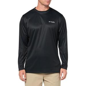 imageColumbia Mens Terminal Tackle PFG Fish Flag Long Sleeve Shirt DiscontinuedBlackFl Flag