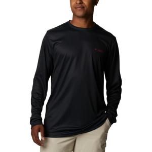 imageColumbia Mens Terminal Tackle PFG Fish Flag Long Sleeve Shirt DiscontinuedBlackGa Fish