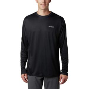 imageColumbia Mens Terminal Tackle PFG Fish Flag Long Sleeve Shirt DiscontinuedBlackGraphite
