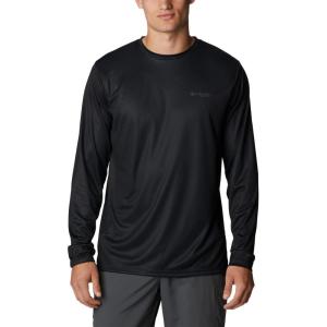 imageColumbia Mens Terminal Tackle PFG Fish Flag Long Sleeve Shirt DiscontinuedBlackGraphite Can Fish