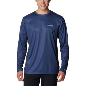 imageColumbia Mens Terminal Tackle PFG Fish Flag Long Sleeve Shirt DiscontinuedCarbonSpring Blue Trout Flies