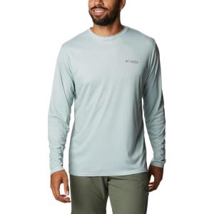 imageColumbia Mens Terminal Tackle PFG Fish Flag Long Sleeve Shirt DiscontinuedCool GreenCypress