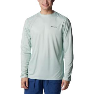 imageColumbia Mens Terminal Tackle PFG Fish Flag Long Sleeve Shirt DiscontinuedCool GreenCypress Alaska Fish