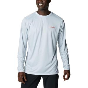 imageColumbia Mens Terminal Tackle PFG Fish Flag Long Sleeve Shirt DiscontinuedCool GreyAl Fish