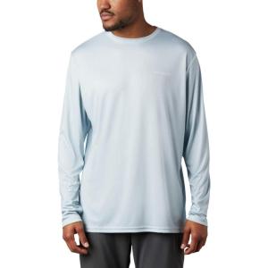imageColumbia Mens Terminal Tackle PFG Fish Flag Long Sleeve Shirt DiscontinuedCool GreySorbet