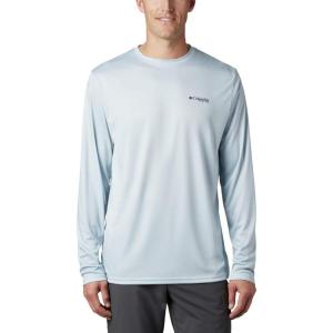 imageColumbia Mens Terminal Tackle PFG Fish Flag Long Sleeve Shirt DiscontinuedCool GreyTx Fish