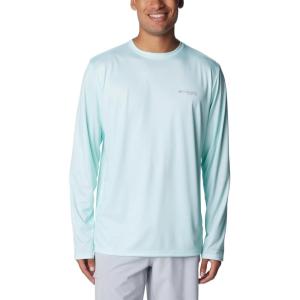 imageColumbia Mens Terminal Tackle PFG Fish Flag Long Sleeve Shirt DiscontinuedIcy MornCanyon Blue