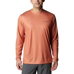 imageColumbia Mens Terminal Tackle PFG Fish Flag Long Sleeve Shirt DiscontinuedIsland OrangeCarbon Inshore Fish