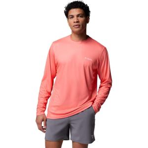 imageColumbia Mens Terminal Tackle PFG Fish Flag Long Sleeve Shirt DiscontinuedMelonadeMisty Jade