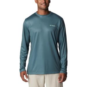 imageColumbia Mens Terminal Tackle PFG Fish Flag Long Sleeve Shirt DiscontinuedMetalKey West Bass Lures