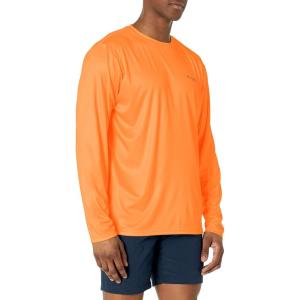 imageColumbia Mens Terminal Tackle PFG Fish Flag Long Sleeve Shirt DiscontinuedOrange BlastCity Grey Trout Flies