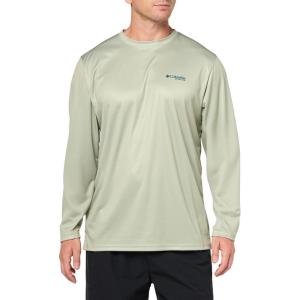 imageColumbia Mens Terminal Tackle PFG Fish Flag Long Sleeve Shirt DiscontinuedSmokey SageKey West