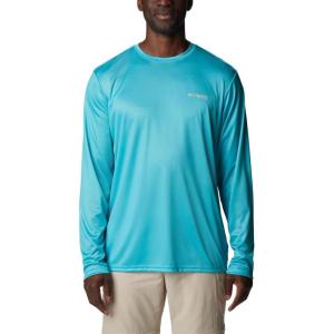 imageColumbia Mens Terminal Tackle PFG Fish Flag Long Sleeve Shirt DiscontinuedTurquoiseCoral Glow Offshore Fish