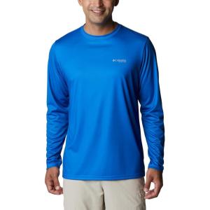 imageColumbia Mens Terminal Tackle PFG Fish Flag Long Sleeve Shirt DiscontinuedVivid BlueTx Flag