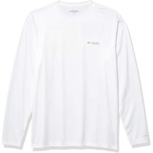 imageColumbia Mens Terminal Tackle PFG Fish Flag Long Sleeve Shirt DiscontinuedWhiteBright Nectar