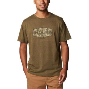 imageColumbia Mens Thistletown Hills Short SleeveOlive Green HeatherWanderland Graphic
