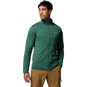 imageColumbia mens Essential Hike Grid Fleece Full ZipRain Forest