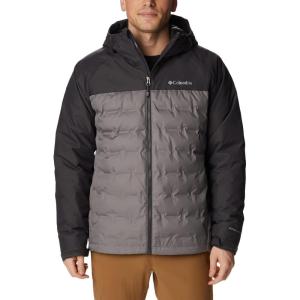 imageColumbia mens Grand Trek III Down Hooded JacketCity Grey  Shark