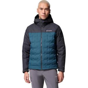 imageColumbia mens Grand Trek III Down Hooded JacketEverblueShark