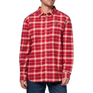 imageColumbia mens Pitchstone Heavyweight Flannel IiMountain Red Railway Tartan