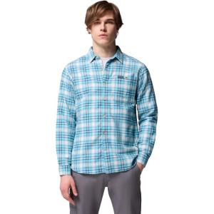 imageColumbia mens Pitchstone Heavyweight Flannel IiVintage Blue Railway Tartan