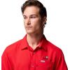 imageColumbia Mens Collegiate Slack Tide Camp ShirtUga  Bright Red