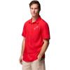 imageColumbia Mens Collegiate Slack Tide Camp ShirtUga  Bright Red