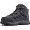 imageColumbia Mens Crestwood Mid Waterproof Hiking BootsDark GreyDeep Rust