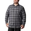 imageColumbia Mens Flare Gun Stretch FlannelCity Grey Twill Buffalo Check