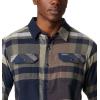 imageColumbia Mens Flare Gun Stretch FlannelCollegiate Navy Big Check Plaid