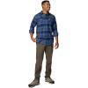 imageColumbia Mens Flare Gun Stretch FlannelCollegiate Navy River Crossing Plaid